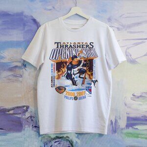 Vintage 2000 Atlanta Thrashers Vs New York Rangers Shirt PM